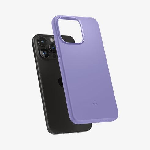 ACS06544 - iPhone 15 Pro Max Case Thin Fit in black showing the back